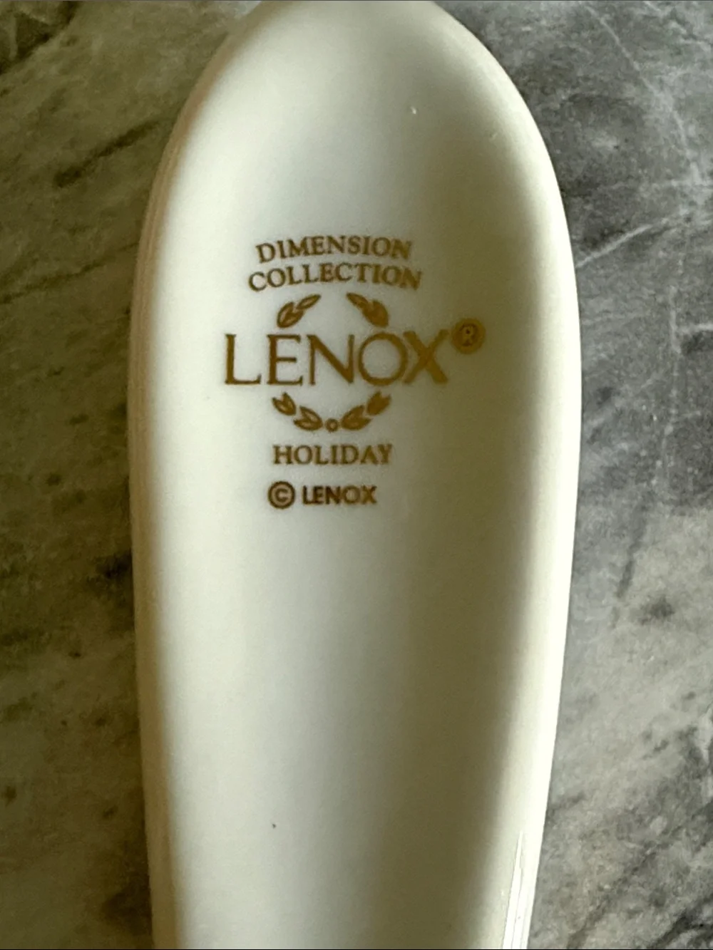 Lenox White Ceramic Holly Cake Server with Green and Red Accents